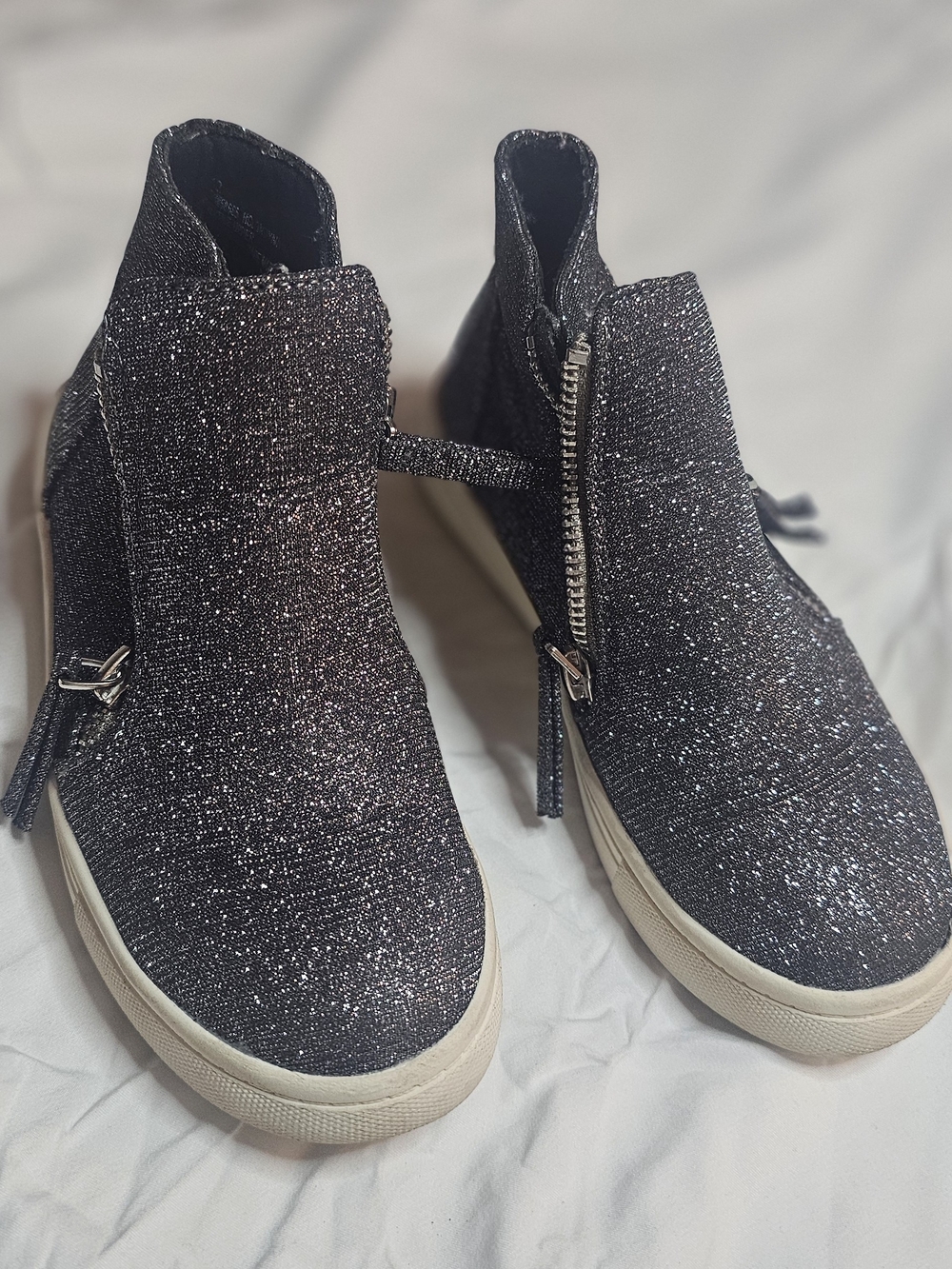 Primark Glitter High-Top Boots - Black